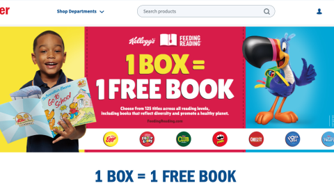 Meijer Kellogg's '1 Box = 1 Free Book' Promotional Page