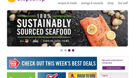 Stop & Shop 'Sustainably Sourced Seafood' Carousel Ad
