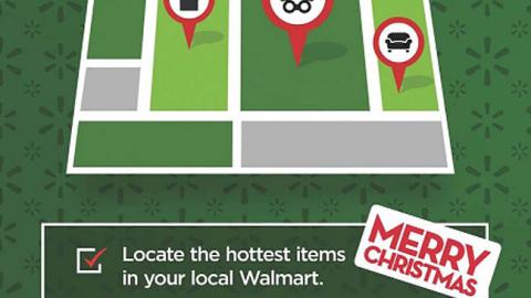 Walmart 'Win Black Friday' Mobile App Screen