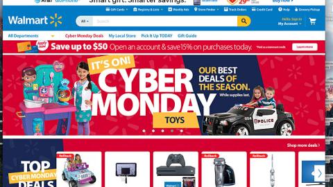 Walmart Cyber Monday Carousel Ad