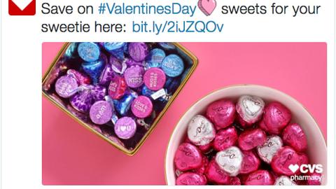 CVS 'Sweets For Your Sweetie' Twitter Update