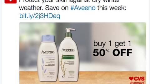 CVS Aveeno 'Protect Your Skin' Twitter Update