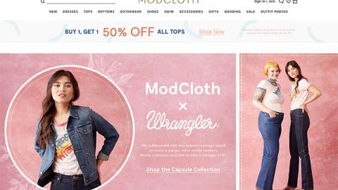 ModCloth Home Page