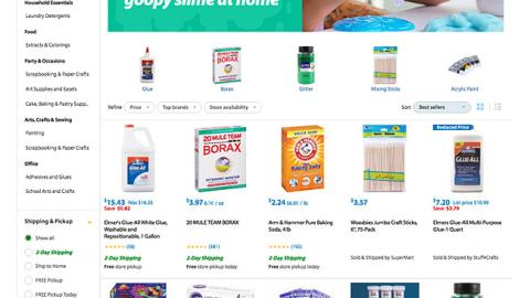 Walmart 'Goopy Slime' Landing Page