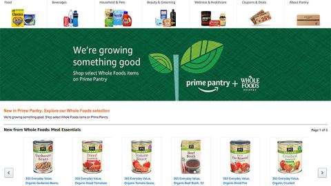Amazon Prime Pantry Whole Foods Shop