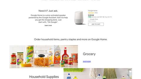 Walmart Google Express Landing Page