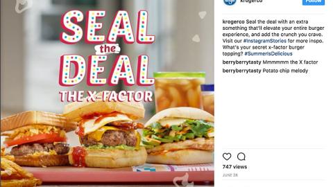 Kroger 'Seal the Deal' Instagram Update
