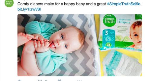 Simple Truth 'Comfy Diapers' Twitter Update