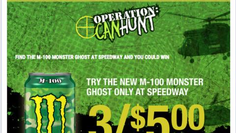 Speedway Monster 'CanHunt' Facebook Tab