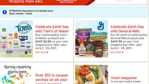 Hannaford 'Spring Cleaning Starts Here' Display Ad