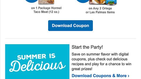 Kroger 'Summer Is Delicious' Email Ad