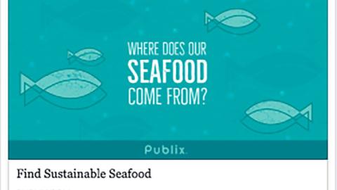 Publix 'Find Sustainable Seafood' Facebook Update