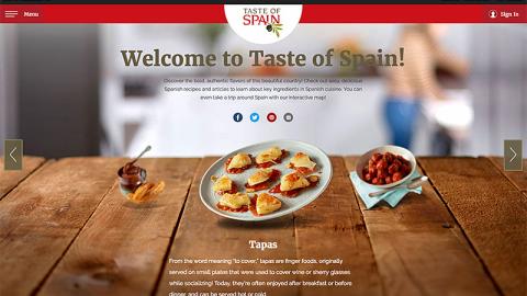 Kroger 'Taste of Spain' Website