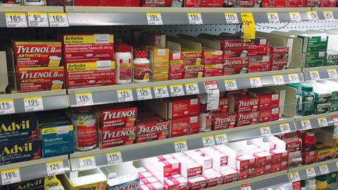 Tylenol Walgreens In-Line Display