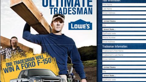 Lowe's Irwin Tools 'Ultimate Tradesman' Website