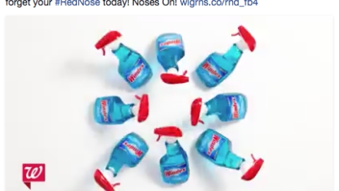 Walgreens 'Red Nose Day Proud Supporters' Facebook Update