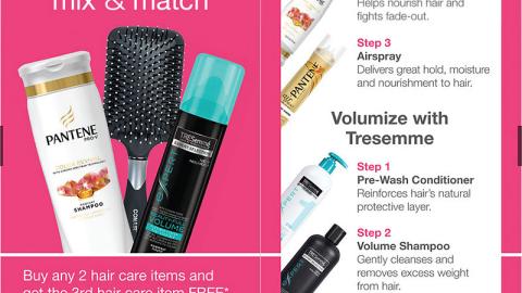 Walgreens '3 for 2' Hair Care Coupon Book Feature
