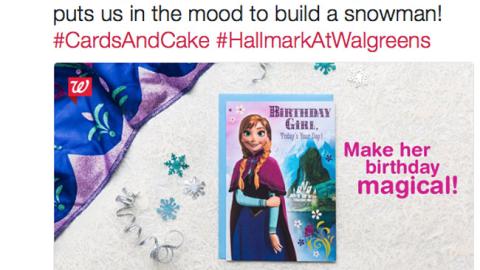 Walgreens Hallmark Twitter Update