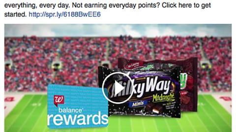 Walgreens Milky Way 'Balance Rewards' Facebook Update