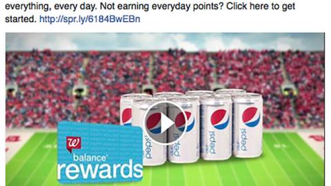 Walgreens Pepsi 'Balance Rewards' Facebook Update