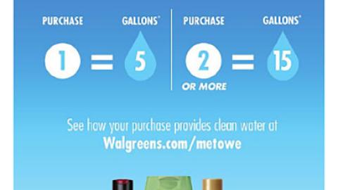 Walgreens Unilever 'Give H2OPE' Coupon Book Feature