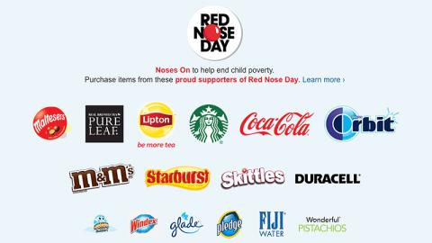 Walgreens.com 'Red Nose Day Supporters' Listing