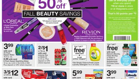 Walgreens Multi-Brand 'Fall Beauty Savings' Feature