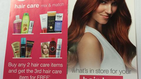 Walgreens '3 for 2' Hair Care Take One