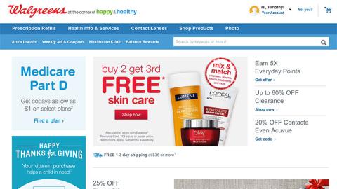 Walgreens.com 'Happy Thanks for Giving' Ad