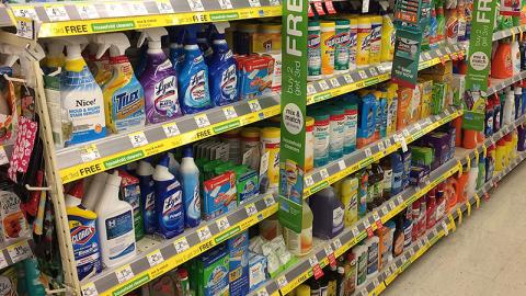 Walgreens 'Household Cleaners' Shelf Strips