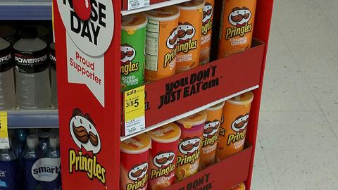 Pringles Walgreens 'Red Nose Day' Floorstand
