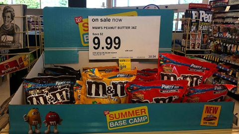 M&M's Walgreens 'Summer Base Camp' Counter Display