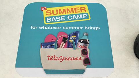 Walgreens 'Summer Base Camp' Counter Cling