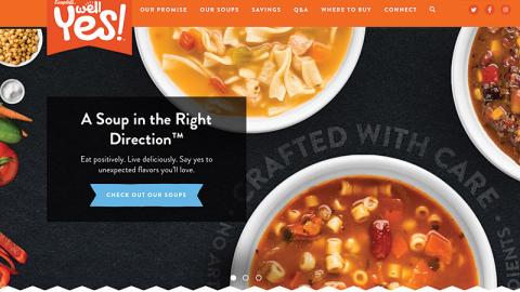 Campbell's Well Yes! Landing Page