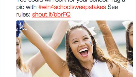 Meijer '#winforschoolsweepstakes' Tweet