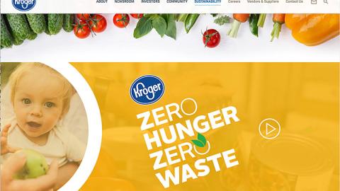Kroger 'Zero Hunger/Zero Waste' Web Page