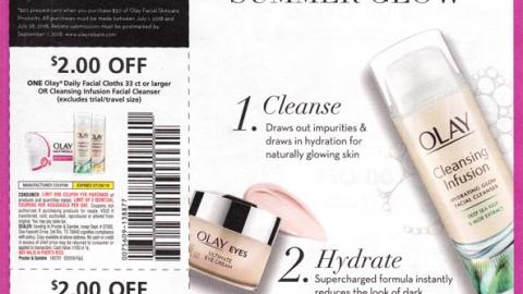 Olay 'Protect Your Summer Glow' FSI