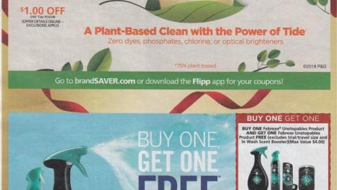 Tide 'Plant-Based Clean' FSI