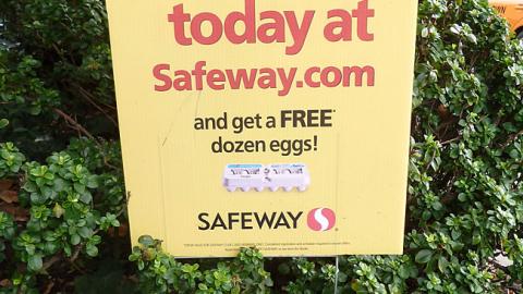 Safeway 'Just For U' Outdoor Sign