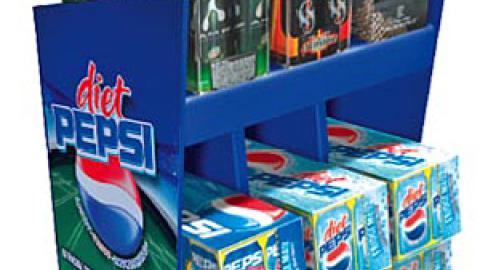 Pepsi Score $10 Cash Super Bowl Floorstand