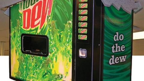 Mountain Dew Ceiling Display