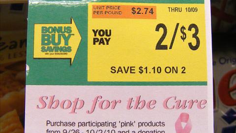 Giant-Carlisle 'Shop for the Cure' Price Label