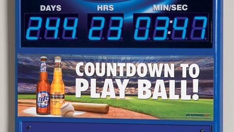 Miller Lite World Series Countdown Clock