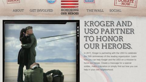 Kroger 'Honoring Our Heroes' Website