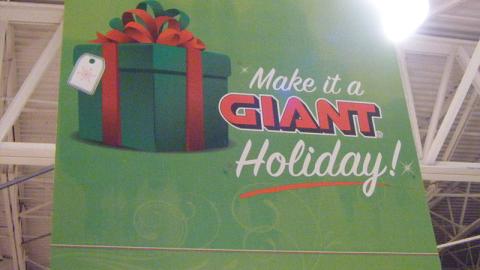 Giant-Carlisle 'Giant Holiday' Ceiling Sign