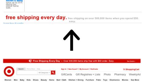 Target Home-Page Redesign