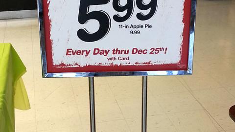 Safeway 'Great Value' Holiday Stanchion Sign