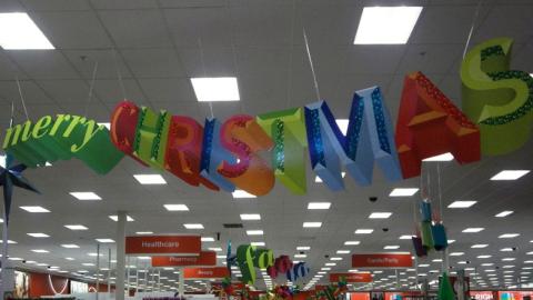 Target 'Merry Christmas' Ceiling Banner