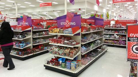 Target 'The Stocking Spot' Holiday Merchandising