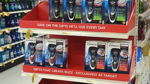 Target Holiday Shaving Shelf Trays